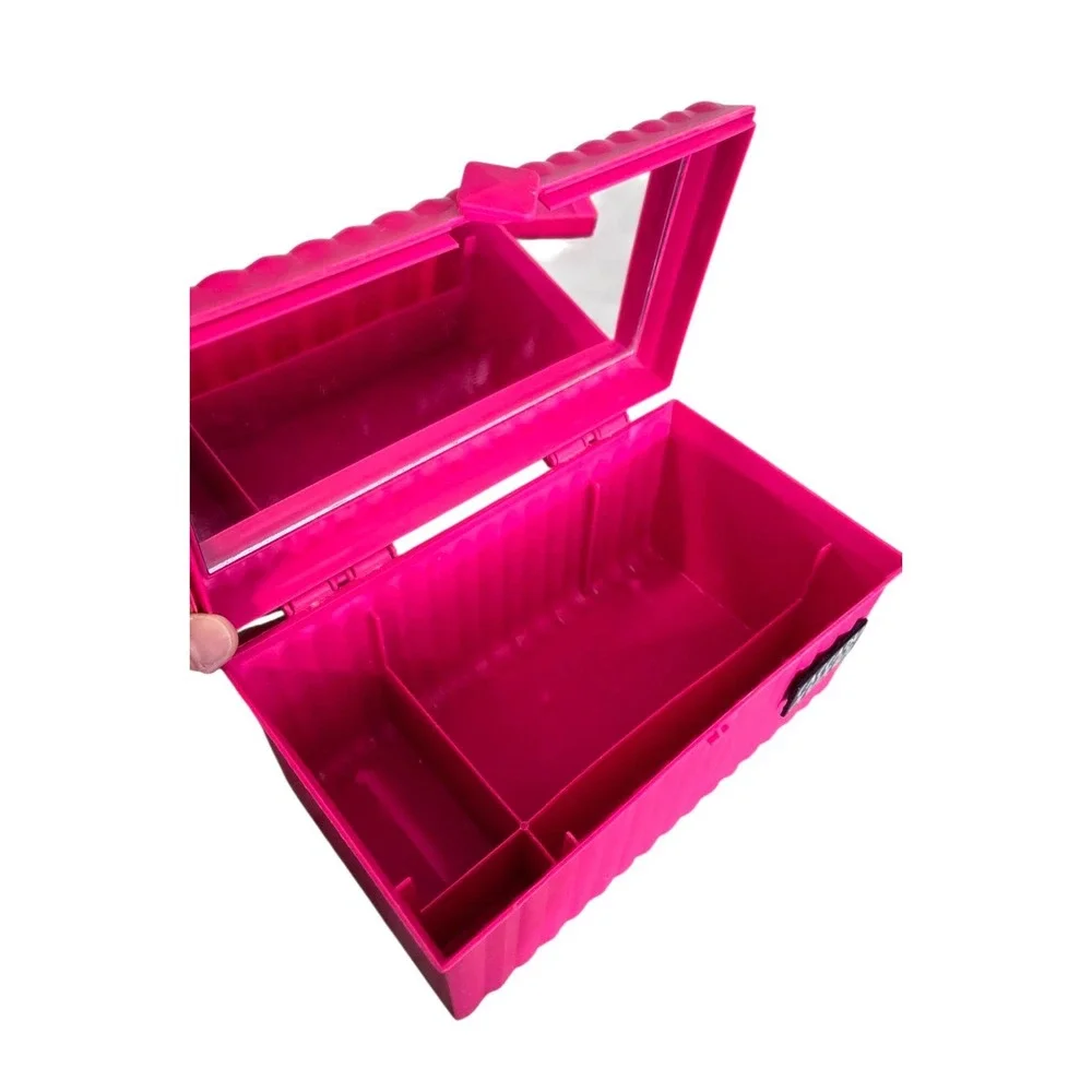 Vintage‎ Sassaby Pink Makeup Storage Case 107 Jewelry Box Organizer Crafts USA